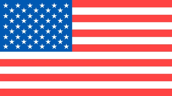 米国の旗。ウサフラグ。アメリカのシンボル。独立記念日の背景. — ストックベクタ