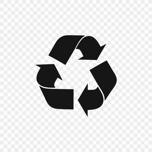 Plastic recycle symbol, icon. Vector illustration. EPS10.