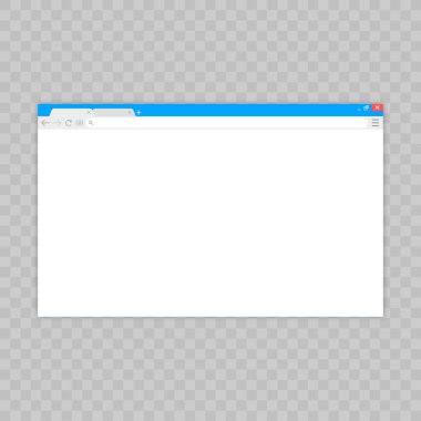 Tarayıcı penceresi. Düz stil içinde örümcek ağı kaş. Pencere kavramı Internet tarayıcısı. Mockup ekran tasarımı. Vektör illüstrasyon kavramı.