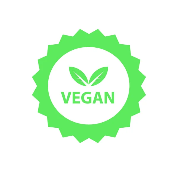 Vegan logotyp, organiska bio logotyper eller skylt. Råa, hälsosamma mat märken, Tags för Café, restauranger, produkter förpackningar etc. Vektor vegan klistermärke ikoner mallar set. — Stock vektor