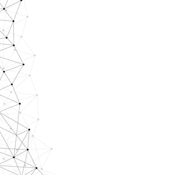 Conception de bannière vectorielle, motif géométrique abstrait avec des lignes, fond blanc avec motif hexagone. — Image vectorielle