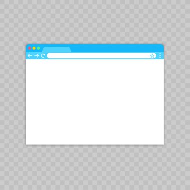 Tarayıcı penceresi. Düz stil içinde örümcek ağı kaş. Pencere kavramı Internet tarayıcısı. Mockup ekran tasarımı. Vektör illüstrasyon kavramı.