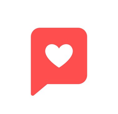 Hangi tarihlerde ve simgesi kalp. Yaşamak akarsu video, sohbet, seviyor. Sosyal ağlar üzerinde beyaz arka plan izole kırmızı kalp web düğmeleri severim. Vektör illustaration.