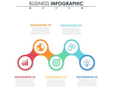 İş verileri, grafik. Grafiğin soyut öğeleri, 3,4,5,6,7,8 adımlı diyagram, strateji, seçenekler, parçalar veya süreçler. Sunu için vektör iş şablonu. Bilgi grafiği için yaratıcı konsept.