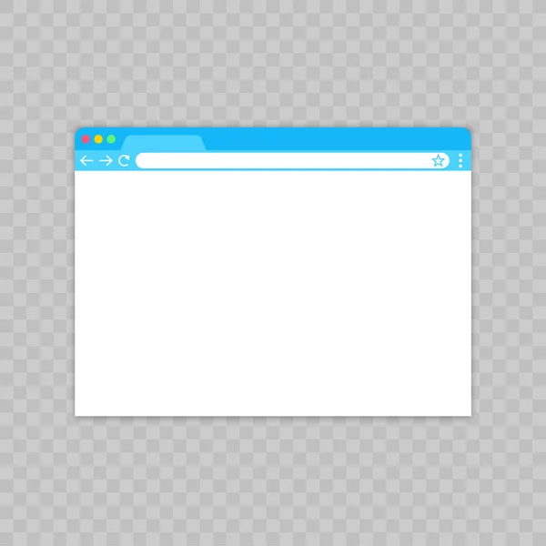 Navegador window.Web navegador em estilo plano. Janela conceito navegador de internet. Design de tela Mockup. Conceito de ilustração vetorial . — Vetor de Stock
