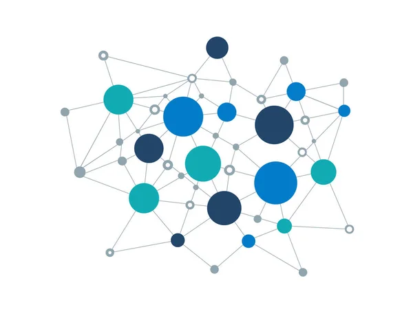 Mechanismus koncepcích. pozadí abstraktní s připojené zařízení a ikony pro strategii, služby, analytics, výzkum, seo, Digitální marketing, sdělovat pojmy. vektorový infographic ilustrace — Stockový vektor