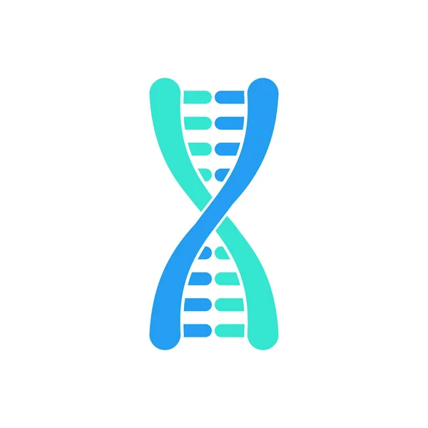 DNA veya kromozom soyut strand sembol kümesi. Vektör çizim. — Stok Vektör