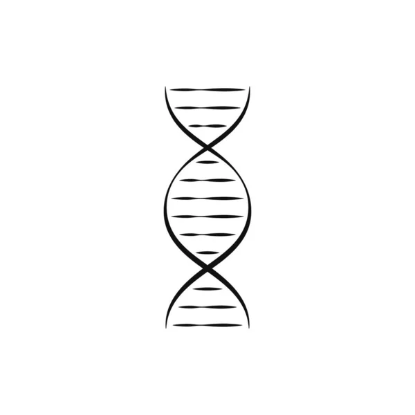 DNA or chromosome abstract strand symbol set. Vector illustration. — Stock Vector