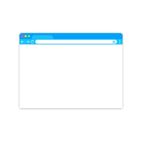 Browser window.web-Browser im flachen Stil. Fensterkonzept Internet-Browser. Mockup-Screen-Design. Konzept zur Vektorillustration. — Stockvektor