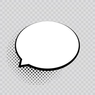 Retro boş komik kabarcıklar. Vektör çizim, vintage tasarım, pop sanat tarzı. Kabarcık mesaj. Pop art vektör.