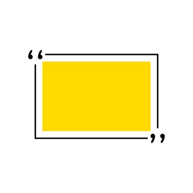 Simge vektör tırnak. Quotemarks anahat, konuşma işaretleri, ters virgül veya koleksiyon işaretler konuşmayı. Vektör hat sanat illüstrasyon izole beyaz arka plan üzerinde.