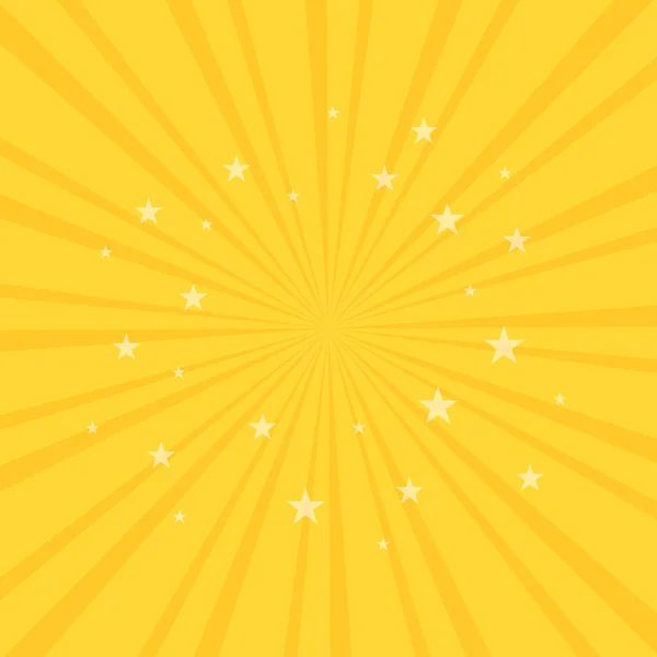 Girando fundo estrelas padrão radial. Vórtice starburst espiral girar quadrado. Raios de rotação de hélices. Feixes de luz do sol divertido. Ilustração vetorial . — Vetor de Stock