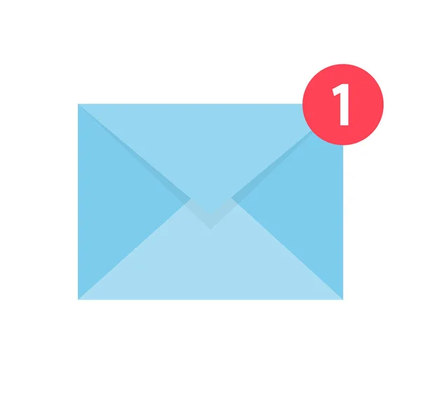 设置了邮件图标。新的电子邮件信封。矢量插图. — 图库矢量图片