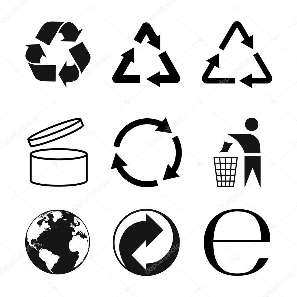 Packaging symbols set, packaging icons. Vector illustraion.