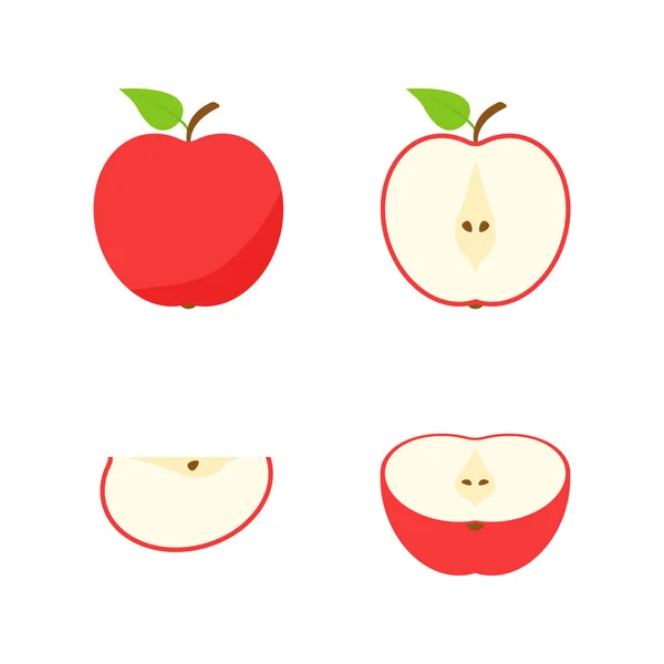 Set of fruits and berries. Summer fruit. Fruit apple, pear, strawberry, orange, peach, plum, banana, watermelon, pineapple kiwi lemon Fruits vector collection. Vector illustration. — Stock Vector