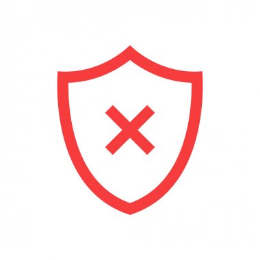 Onaylı simge. Profil Doğrulama. Rozeti kabul et. Kalite simgesi. Onay işareti. Kene ile etiket. Onay işareti veya kırmızı haç. Vektör çizimi.