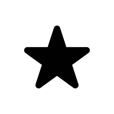 Yıldız simgesi. Rütbe, Premium, özlülük, reyting. Vektör çizimi.