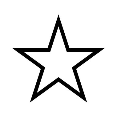 Yıldız simgesi. Rütbe, Premium, özlülük, reyting. Vektör çizimi.