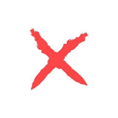 Yeşil onay işareti ve kırmızı çapraz simge kümesi. Onaylı simge. Daire ve kare. Kene ile etiket. Yeşil renkte işareti ni işaretleyin. Vektör çizimi.