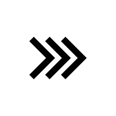 Ok büyük siyah simge. Ok simgesi. Imleç. Modern basit oklar. Vektör çizimi.