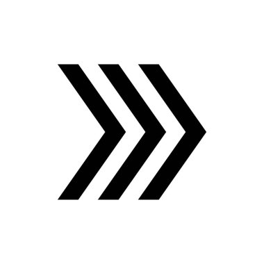 Ok büyük siyah simge. Ok simgesi. Imleç. Modern basit oklar. Vektör çizimi.