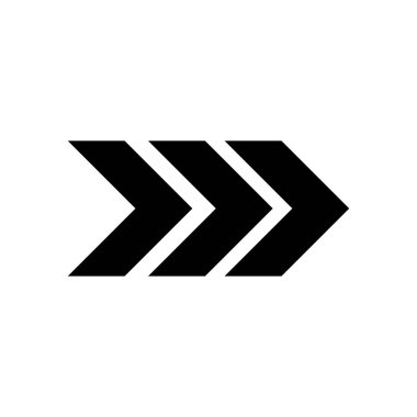 Ok büyük siyah simge. Ok simgesi. Imleç. Modern basit oklar. Vektör çizimi.