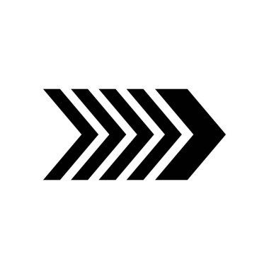 Ok büyük siyah simge. Ok simgesi. Imleç. Modern basit oklar. Vektör çizimi.