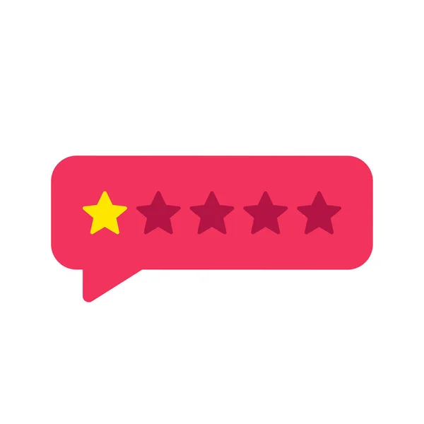 Feedback or Rating. Rank, level of satisfaction rating. Five stars customer product rating review. 5 star rating icon. Vector illustration. — Stock Vector