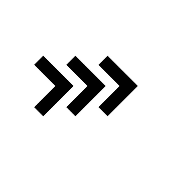 Pfeil großes schwarzes Symbol. Pfeil-Symbol. Cursor. moderne einfache Pfeile. Vektorillustration. — Stockvektor