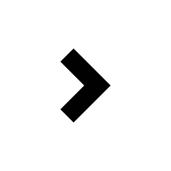 Flèche grande icône noire. Icône flèche. Curseur. Flèches simples modernes. Illustration vectorielle . — Image vectorielle