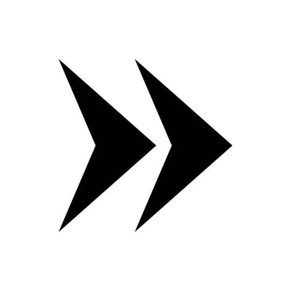 Arrow mare pictogramă neagră. Arrow icon. Cursor. Săgeţi simple moderne. Ilustrație vectorială . — Vector de stoc