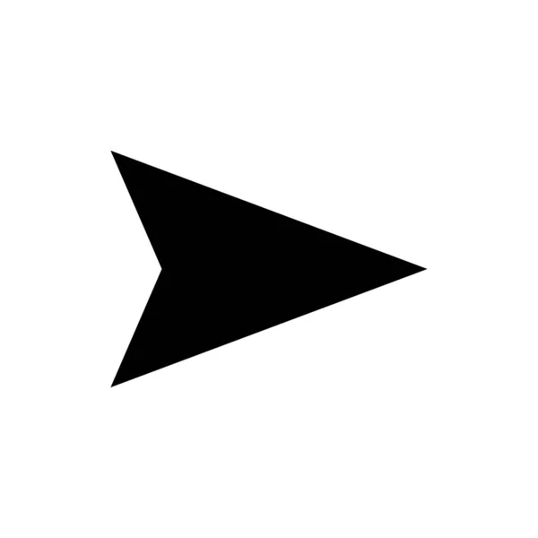 Arrow nagy fekete ikon. Nyílikon. Kurzor. Modern egyszerű nyilak. Vektoros illusztráció. — Stock Vector
