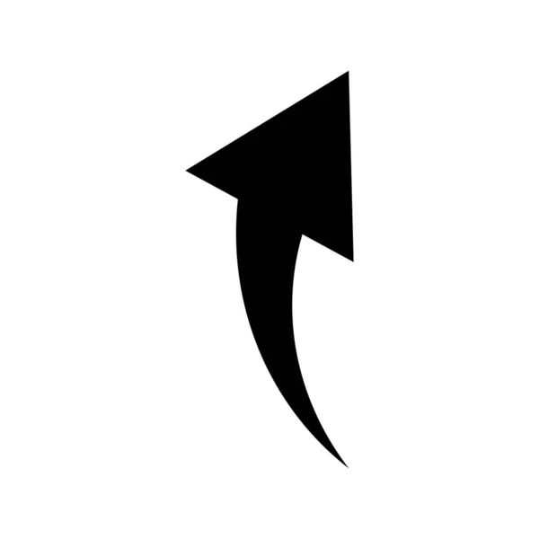 Arrow grande ícone preto. Ícone de seta. Cursor. Flechas simples modernas. Ilustração vetorial . — Vetor de Stock