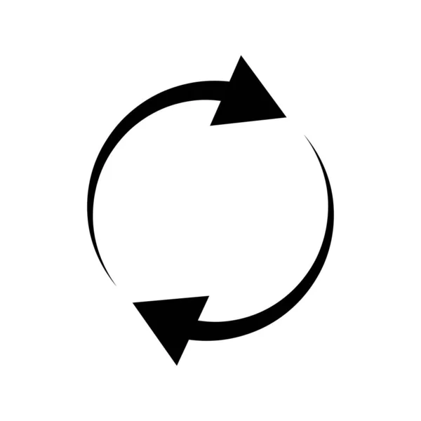 Pictogram van de cirkel pijl. Pictogram Vernieuwen opnieuw laden. Element voor websites. Vector illustratie. — Stockvector