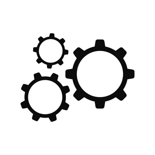 Gear icon. Settings or options. Vector Illustration. — Stock Vector