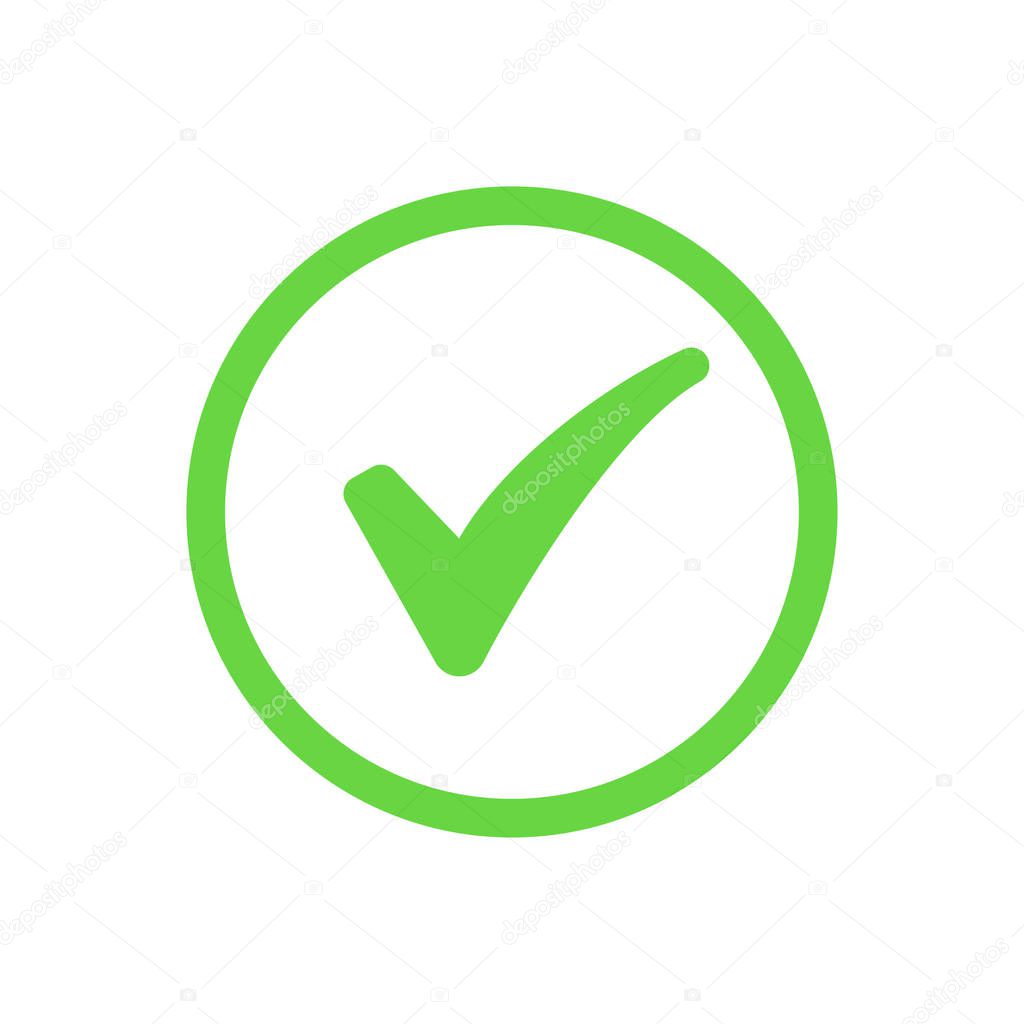 Approved icon. Profile Verification. Accept badge. Quality icon. Check mark. Sticker with tick. Check mark or red cross. Vector illustration.