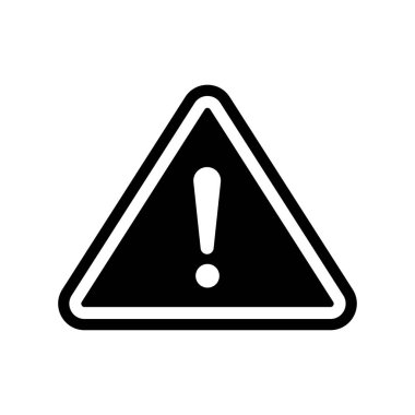 Uyarı İşareti simgeleri. Tehlike, Dikkat Tehlike, Dikkat simgeleri. Vektör çizimi.