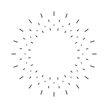 Sunburst simgesi. Sunburst en iyi kalite. Yıldız, havai fişek patlaması, logo, amblem, etiket. Web afişi. Vektör İllüstrasyonu.