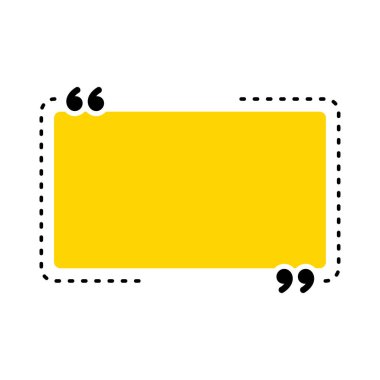 Simge vektör tırnak. Quotemarks anahat, konuşma işaretleri, ters virgül veya koleksiyon işaretler konuşmayı. Vektör hat sanat illüstrasyon izole beyaz arka plan üzerinde.