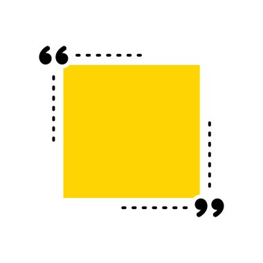 Simge vektör tırnak. Quotemarks anahat, konuşma işaretleri, ters virgül veya koleksiyon işaretler konuşmayı. Vektör hat sanat illüstrasyon izole beyaz arka plan üzerinde.