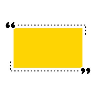 Simge vektör tırnak. Quotemarks anahat, konuşma işaretleri, ters virgül veya koleksiyon işaretler konuşmayı. Vektör hat sanat illüstrasyon izole beyaz arka plan üzerinde.