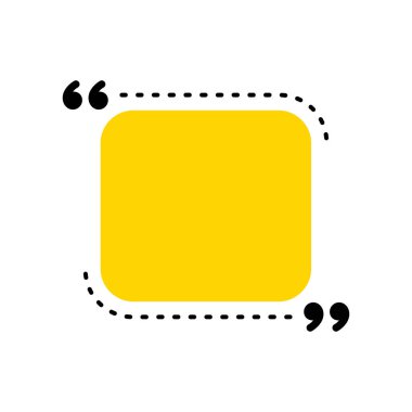 Simge vektör tırnak. Quotemarks anahat, konuşma işaretleri, ters virgül veya koleksiyon işaretler konuşmayı. Vektör hat sanat illüstrasyon izole beyaz arka plan üzerinde.