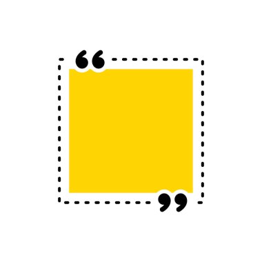 Simge vektör tırnak. Quotemarks anahat, konuşma işaretleri, ters virgül veya koleksiyon işaretler konuşmayı. Vektör hat sanat illüstrasyon izole beyaz arka plan üzerinde.