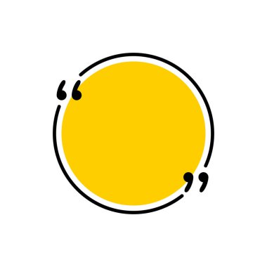 Simge vektör tırnak. Quotemarks anahat, konuşma işaretleri, ters virgül veya koleksiyon işaretler konuşmayı. Vektör hat sanat illüstrasyon izole beyaz arka plan üzerinde.