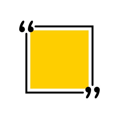 Simge vektör tırnak. Quotemarks anahat, konuşma işaretleri, ters virgül veya koleksiyon işaretler konuşmayı. Vektör hat sanat illüstrasyon izole beyaz arka plan üzerinde.