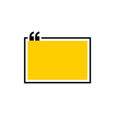 Simge vektör tırnak. Quotemarks anahat, konuşma işaretleri, ters virgül veya koleksiyon işaretler konuşmayı. Vektör hat sanat illüstrasyon izole beyaz arka plan üzerinde.