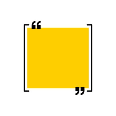 Simge vektör tırnak. Quotemarks anahat, konuşma işaretleri, ters virgül veya koleksiyon işaretler konuşmayı. Vektör hat sanat illüstrasyon izole beyaz arka plan üzerinde.