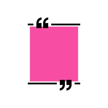 Simge vektör tırnak. Quotemarks anahat, konuşma işaretleri, ters virgül veya koleksiyon işaretler konuşmayı. Vektör hat sanat illüstrasyon izole beyaz arka plan üzerinde.