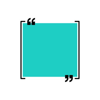 Simge vektör tırnak. Quotemarks anahat, konuşma işaretleri, ters virgül veya koleksiyon işaretler konuşmayı. Vektör hat sanat illüstrasyon izole beyaz arka plan üzerinde.