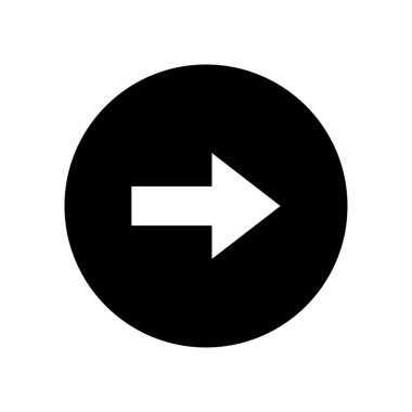 Ok büyük siyah simge. Ok simgesi. Imleç. Modern basit oklar. Vektör çizimi.